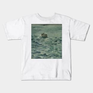 Rochefort's Escape by Edouard Manet Kids T-Shirt